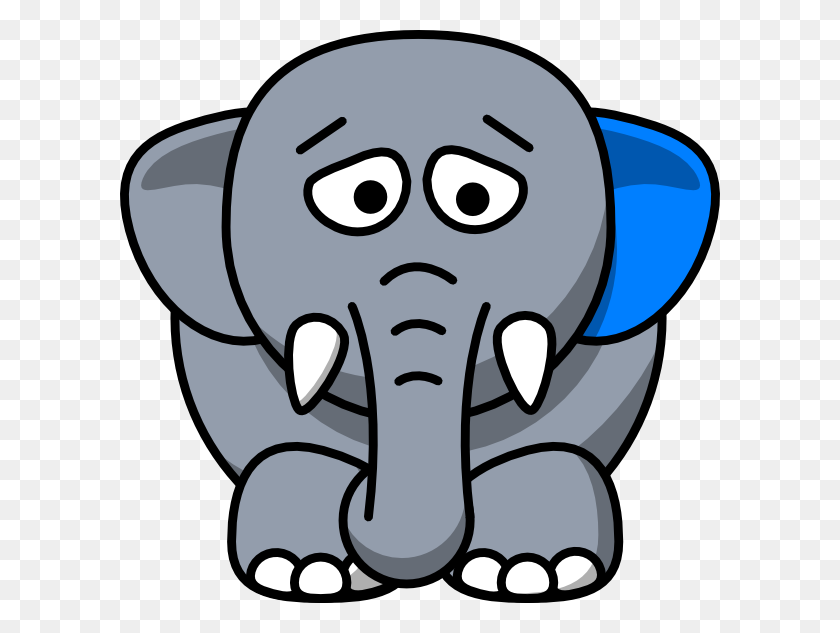 600x573 Грустный Слон Png Клипарт Для Интернета - Изображения Слона Клипарт