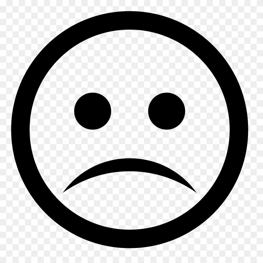 1600x1600 Sad Face Clipart - Frowny Face Clip Art