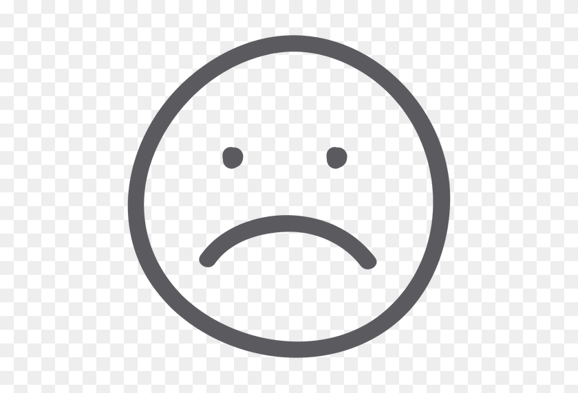 512x512 Sad Face Emoji Emoticon - Sad Face Emoji PNG
