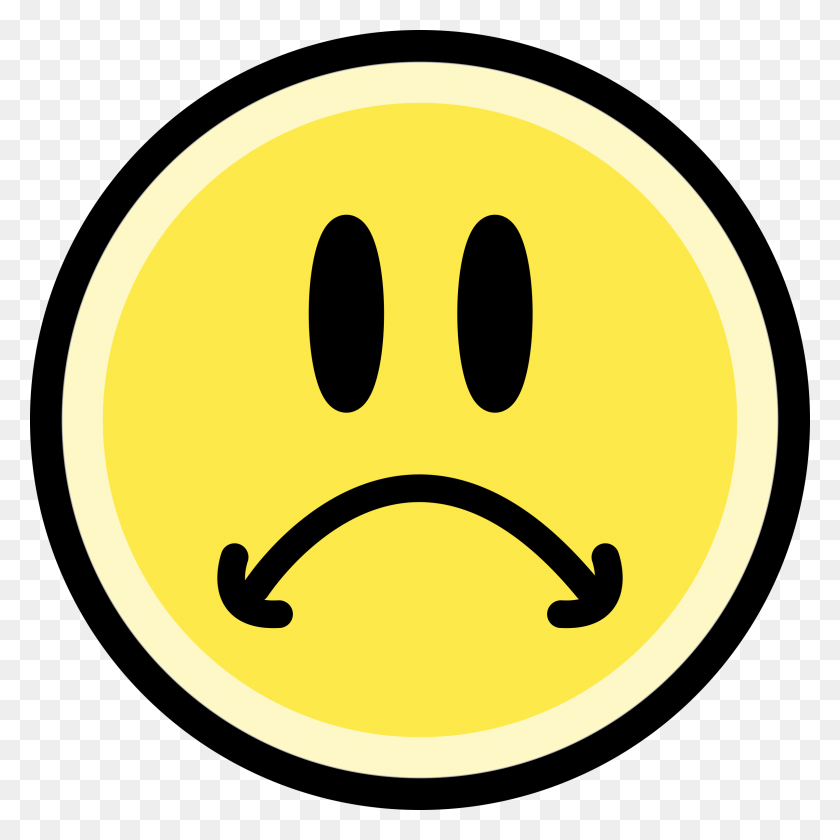 2400x2400 Sad Face Emoticon - Sad Face Emoji PNG