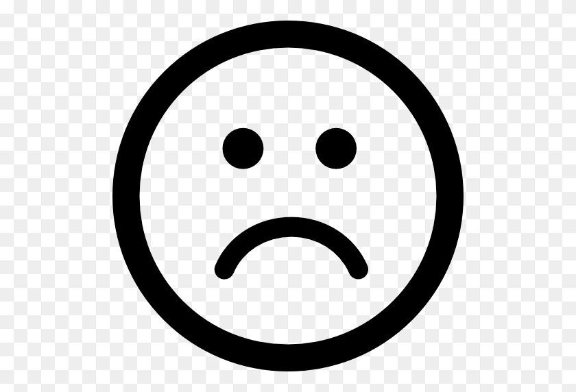 512x512 Sad Face In Rounded Square - Sad Face PNG