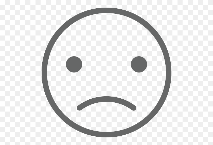 512x512 Sad Face, Linear, Sad Icon With Png And Vector Format For Free - Sad Face PNG