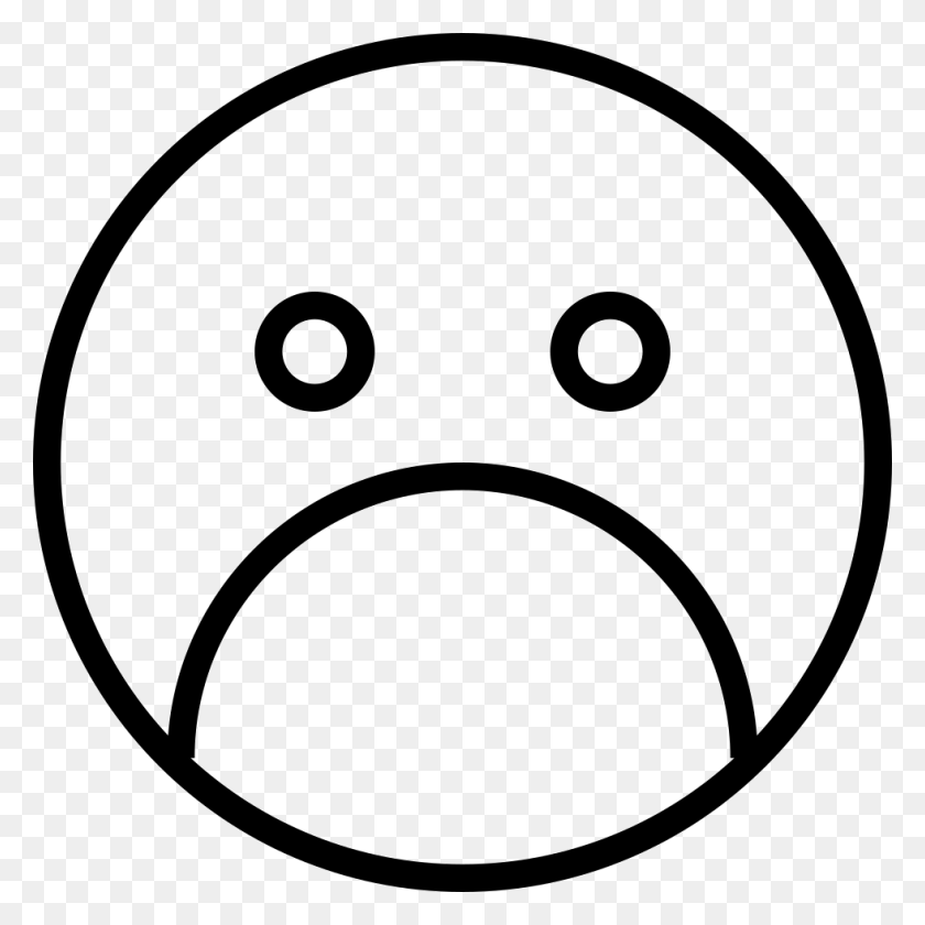 980x980 Sad Face Png Icon Free Download - Sad Face PNG