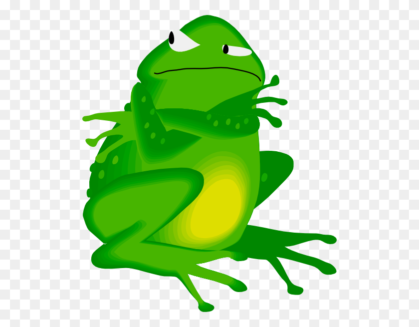 510x595 Sad Frog Clipart - Hopping Frog Clipart