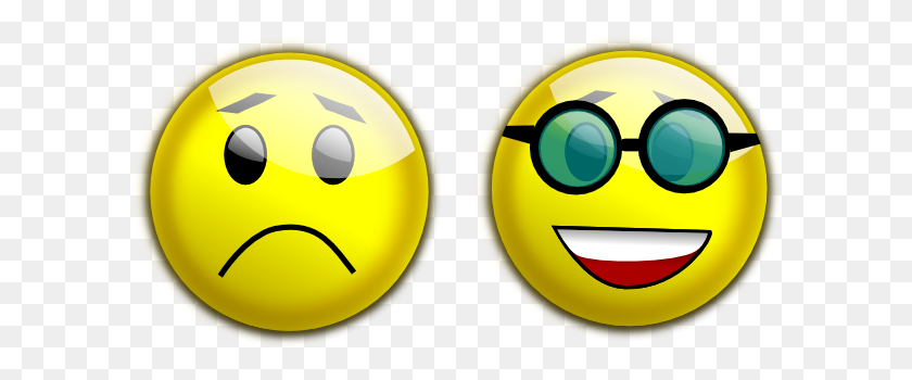 600x290 Sad Happy Face Clip Art - Smiley Face Clipart PNG