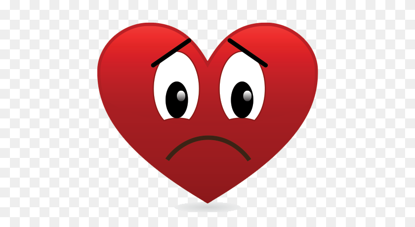 450x400 Sad Heart Png Image Background Vector, Clipart - Sad Mouth PNG