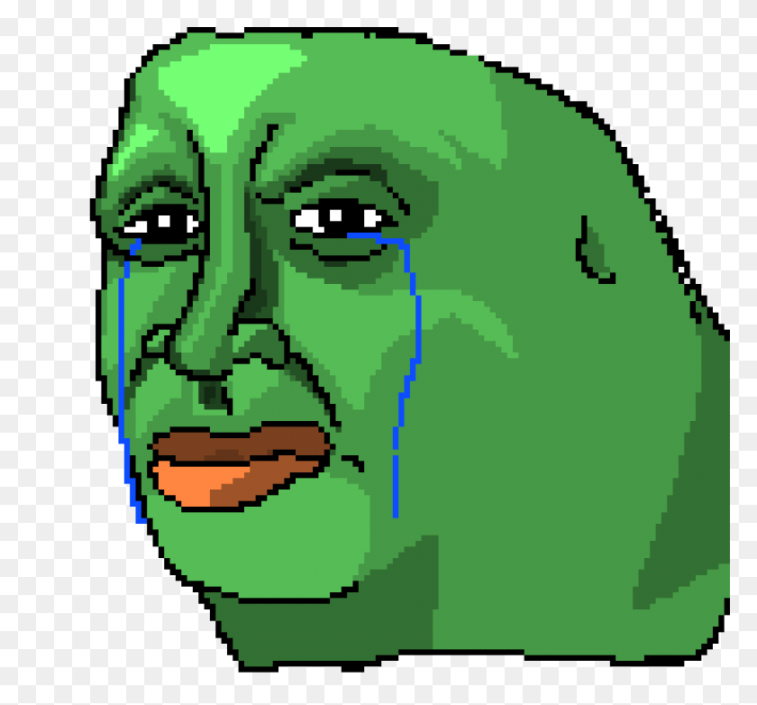 1230x1140 Sad Pepe Pixel Art Maker - Pepe PNG