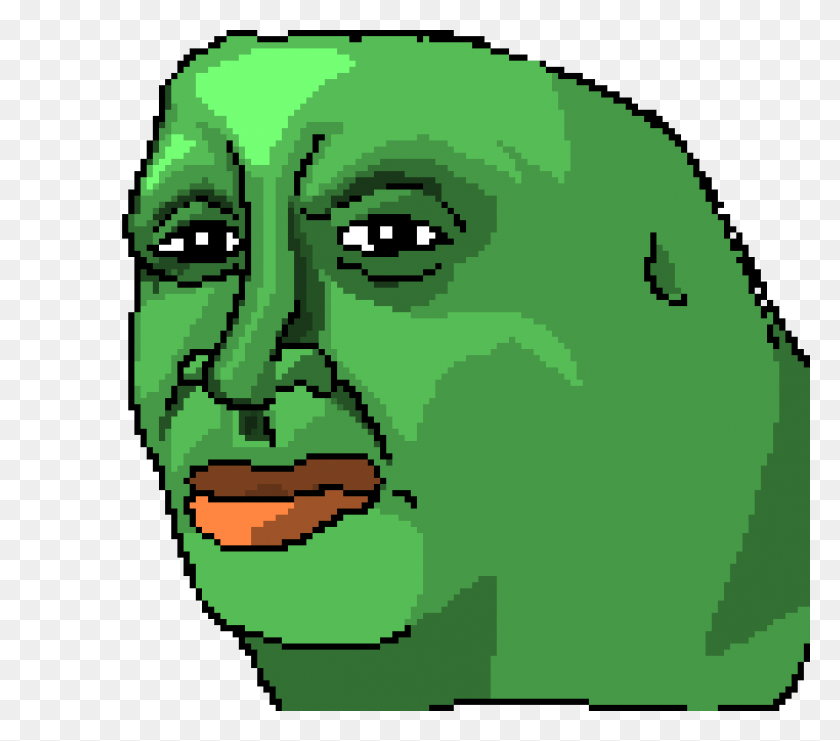 1270x1110 Sad Pepe Pixel Art Maker - Sad Pepe PNG