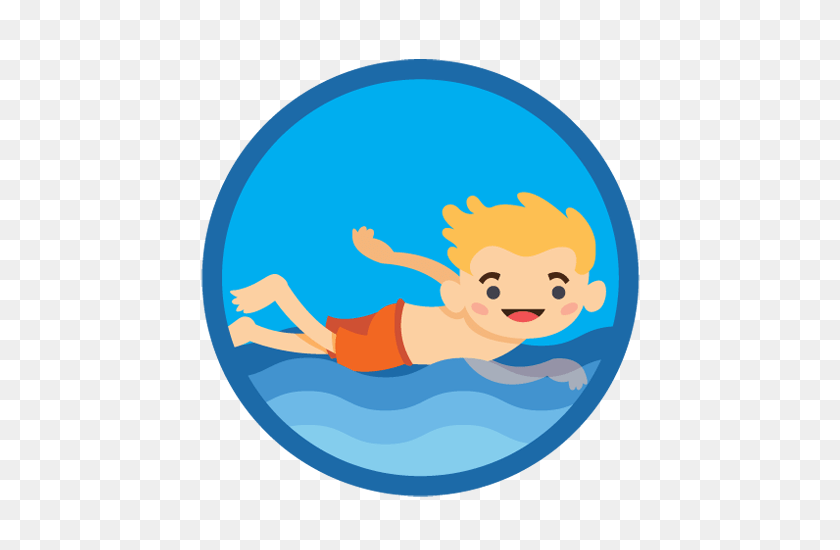 490x490 Natación Segura Y Feliz Para Todas Las Edades De La Escuela De Natación Del Cygnet Del Sur - Gente Nadando Png