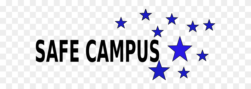 600x239 Safe Campus With Stars Clip Art - Campus Clipart