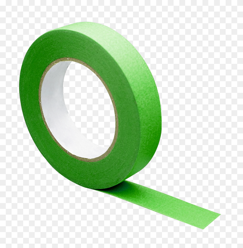 933x952 Safe Products Green High Performance Masking Tape - Masking Tape PNG