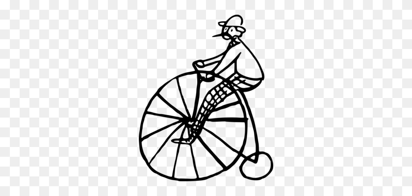 274x340 Safety Bicycle Penny Farthing Cycling - Penny Clipart