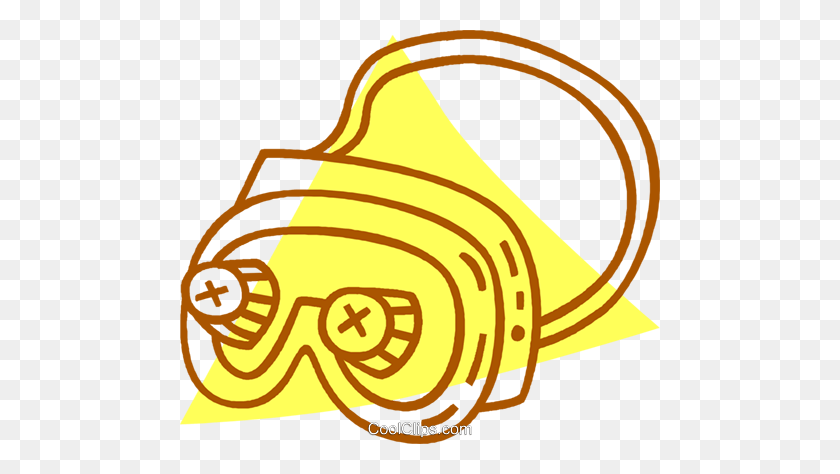 480x414 Safety Goggles Royalty Free Vector Clip Art Illustration - Safety Clipart Free