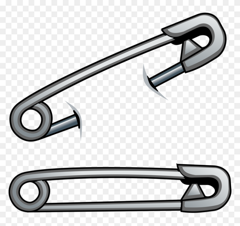 801x750 Safety Pin Computer Icons - Safety Clipart Black And White