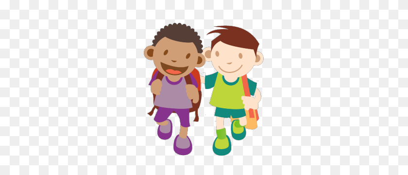 300x300 Safety Tips Reminder - Walking To School Clipart