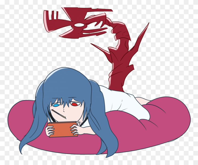 783x643 Saiko And Her Trinity Cutter Tokyo Ghoul Chibi - Tokyo Ghoul PNG