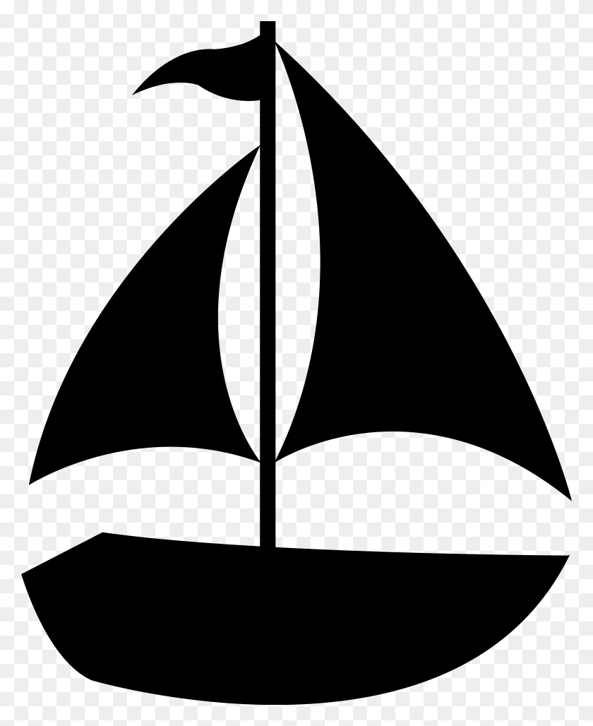 3827x4754 Sailboat Black And White Sailboat Clip Art Black And White Free - Shapes Clipart Black And White