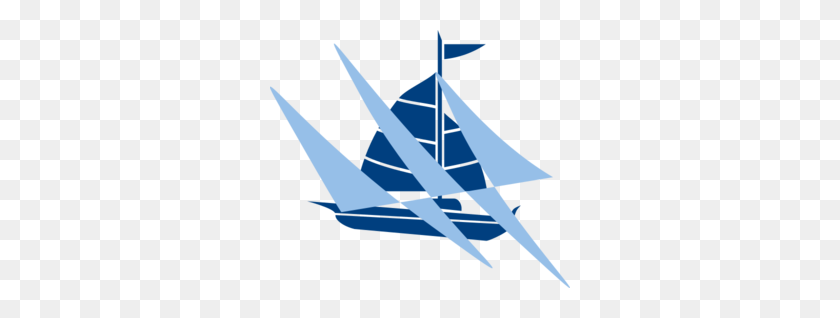 300x258 Sailboat Blue Clip Art - Sailboat Clipart