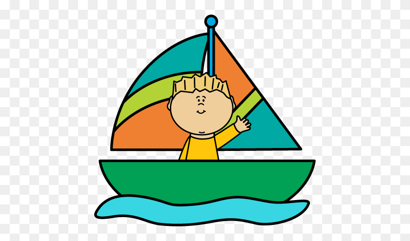 454x435 Sailboat Clipart - Boy Fishing Clipart