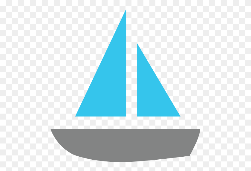 512x512 Sailboat Emoji For Facebook, Email Sms Id - Boat Emoji PNG