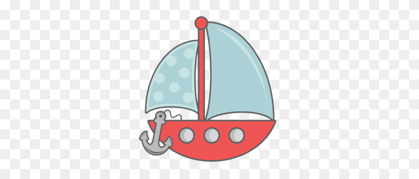 300x300 Sailboat With Anchor For Scrapbooking Silhouette Cut - Anchor And Rope Clipart