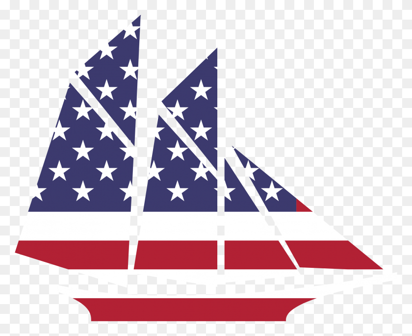 2332x1870 Sailing Boat Clipart Flag - Sailing Ship Clip Art