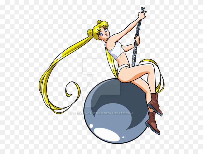 600x580 Sailor Moon - Bola De Demolición Clipart