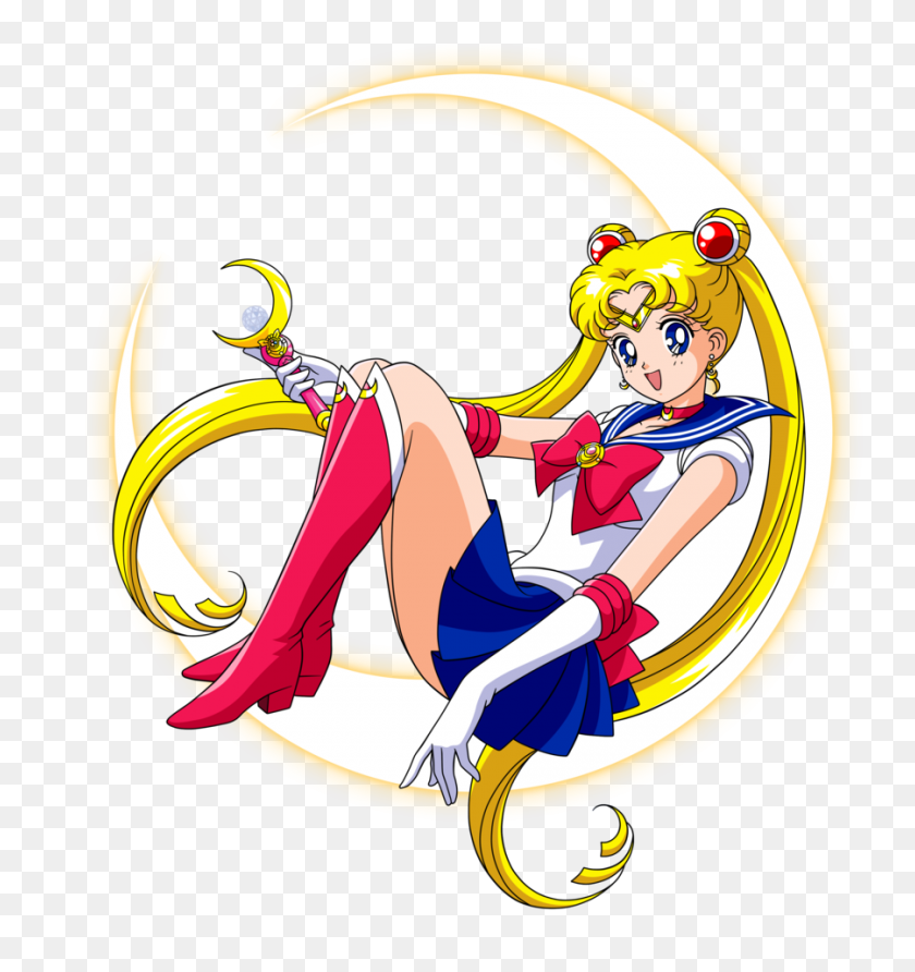 900x960 Sailor Moon Clipart De Dibujos Animados - Sailor Moon Clipart