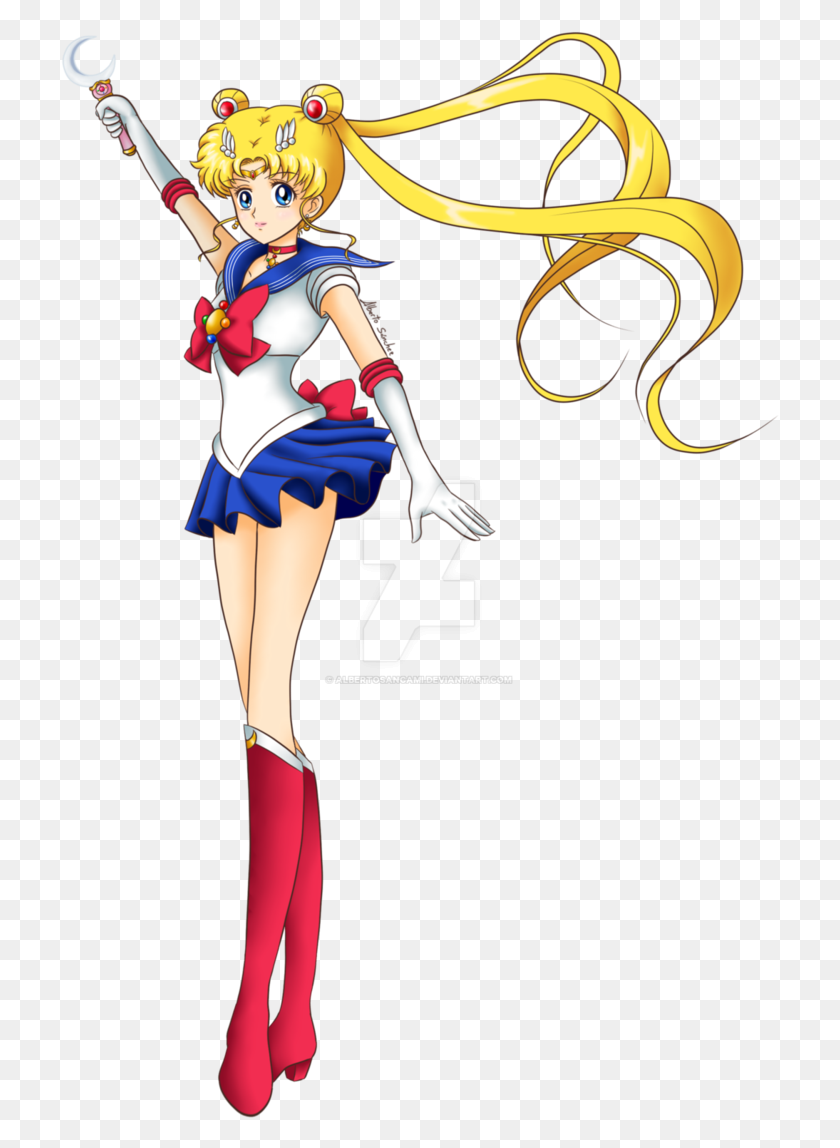 719x1088 Postura De Apertura De Cristal De Sailor Moon - Clipart De Sailor Moon