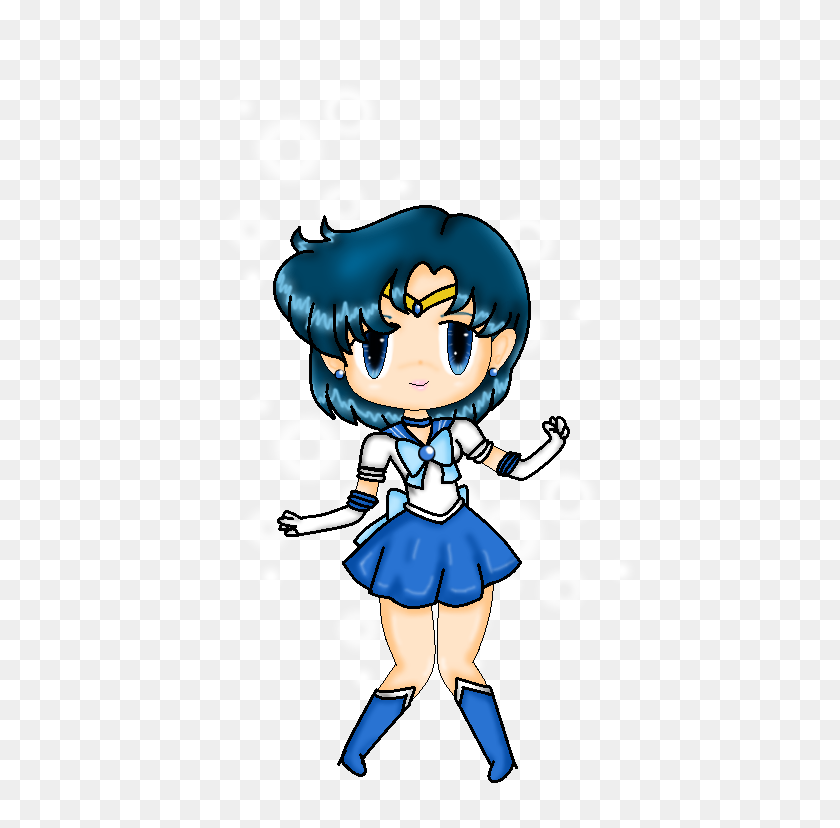 520x768 Sailor Moon Images Sailor Mercury Chibi Hd Wallpaper - Sailor Moon Clipart