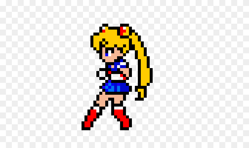 Sailor Moon Pixel Art Maker - Sailor Moon PNG.