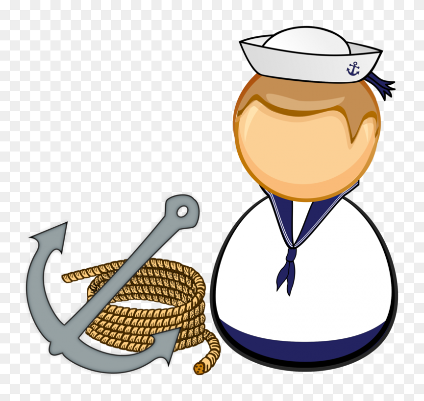 796x750 Sailor Seamanship Drawing - Sailor Clipart