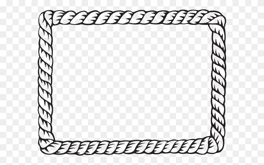 600x466 Sailors Rope Border Decal - Rope Border PNG