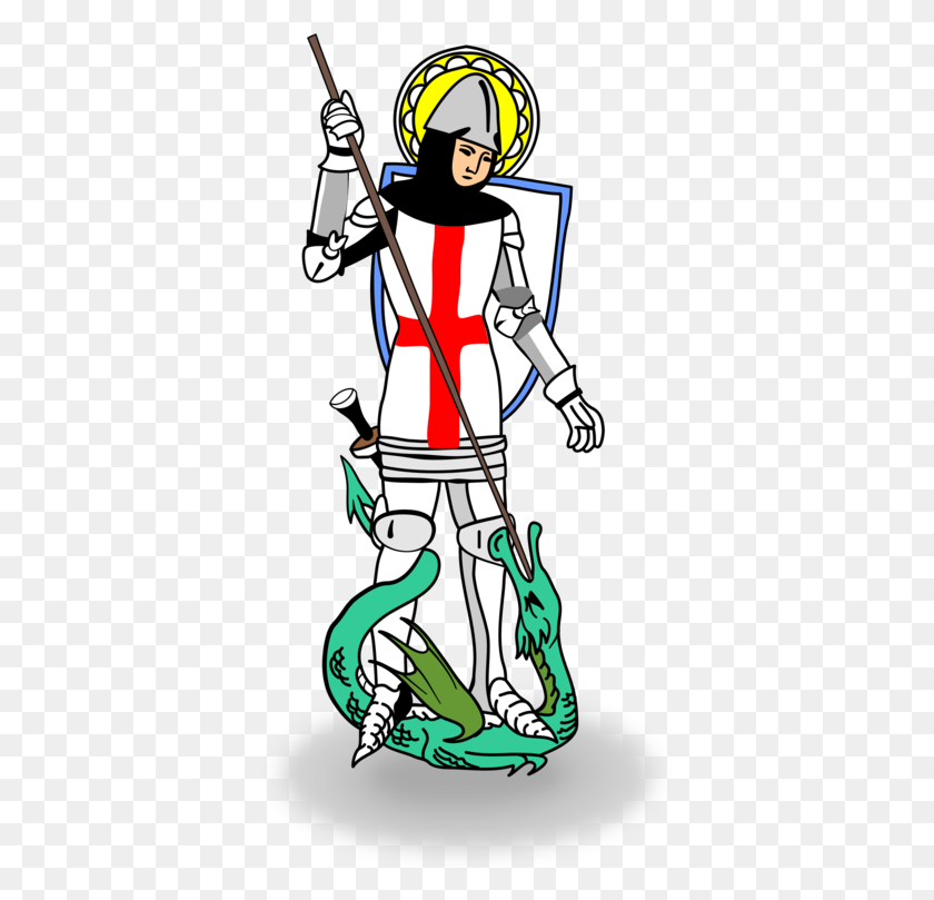 372x749 Saint George And The Dragon St George Can Stock Photo Free - All Saints Clipart