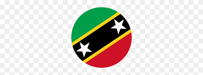 250x250 Saint Kitts And Nevis Flag Emoji - Wave Emoji PNG