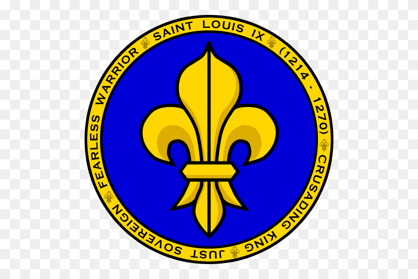 500x500 Camiseta Saint Louis Ix Blue Gold Seal - Sello De Oro Png