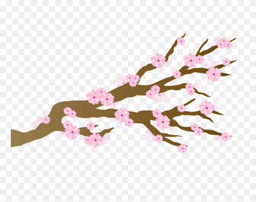 932x720 Sakura Png - Cherry Blossom Petals PNG