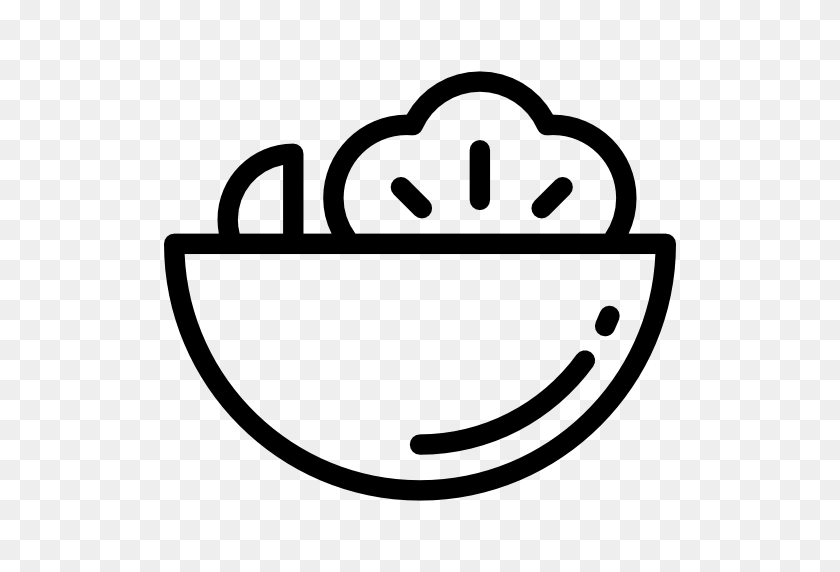 512x512 Salad Icon - Salad Clipart Black And White