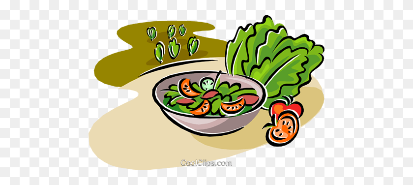 480x316 Salad Royalty Free Vector Clip Art Illustration - Salad Clipart
