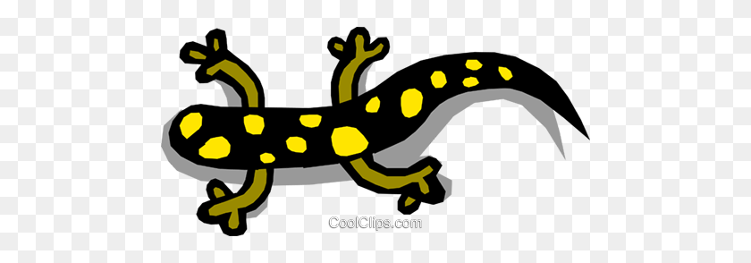 480x234 Salamander Royalty Free Vector Clip Art Illustration - Salamander Clipart