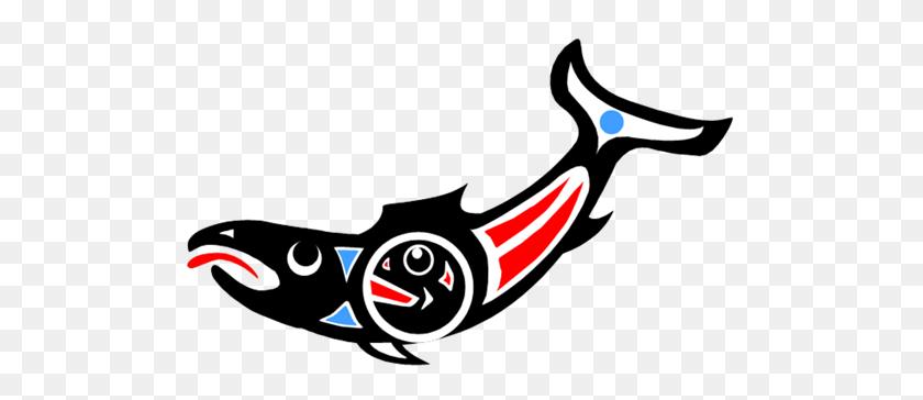 500x304 Salmon Art Native American - Native American PNG