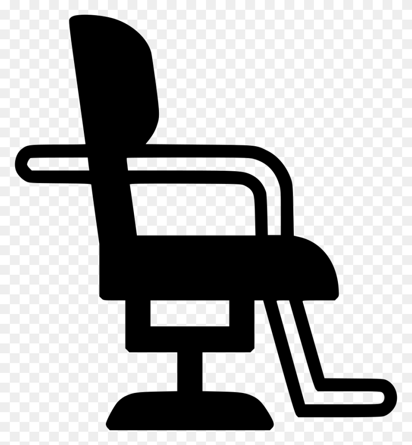 902x980 Salon Furniture Barber Hair Cutting Hairdresser Chair Png Icon - Barber Clipart