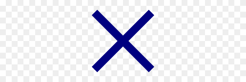 220x220 Saltire - Red X Mark PNG