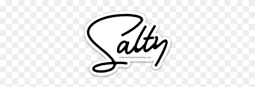 297x229 Salty Bumper Sticker One Ocean One Love - Salty PNG