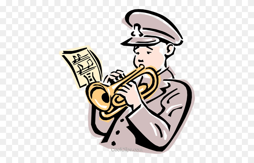 450x480 Salvation Army Trumpet Player Royalty Free Vector Clip Art - Salvation Army Clipart