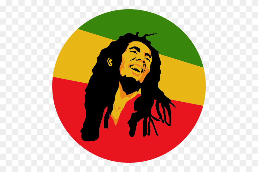 500x500 Samolepka Bob Marley Samo Lepky Sk - Bob Marley Clip Art