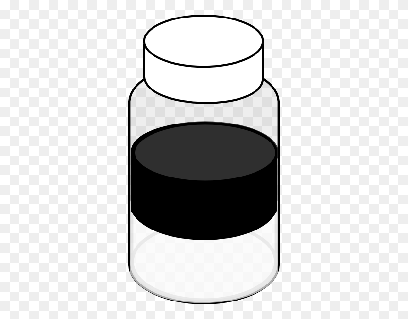 312x596 Sample Vial W Two Layers Liquid Clipart - Sample Clipart