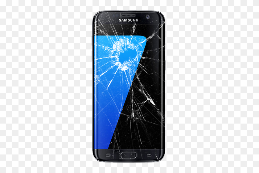 500x500 Samsung Galaxy Edge Broken - Broken Iphone PNG