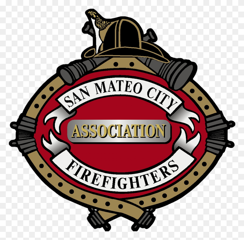 1050x1035 San Mateo Fire Department Badge - Firefighter Badge Clipart