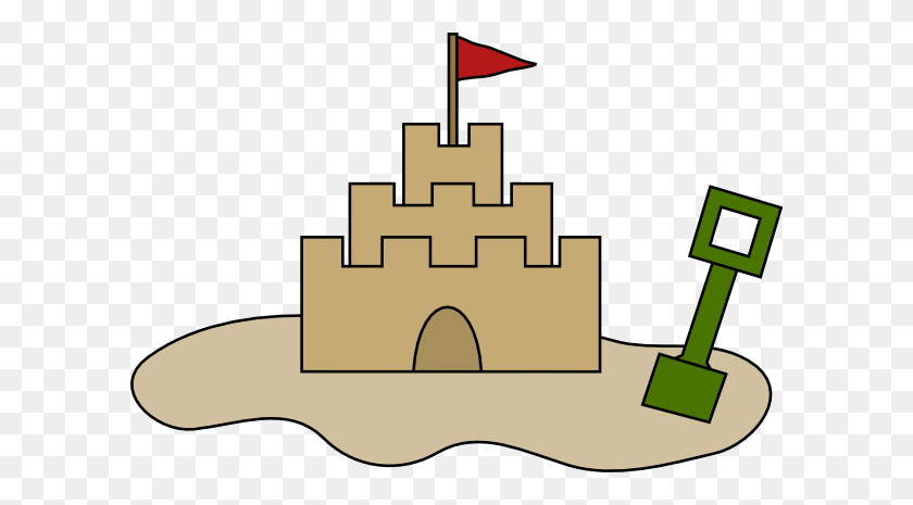 600x405 Песочный Замок Картинки - Песочный Замок Клипарт